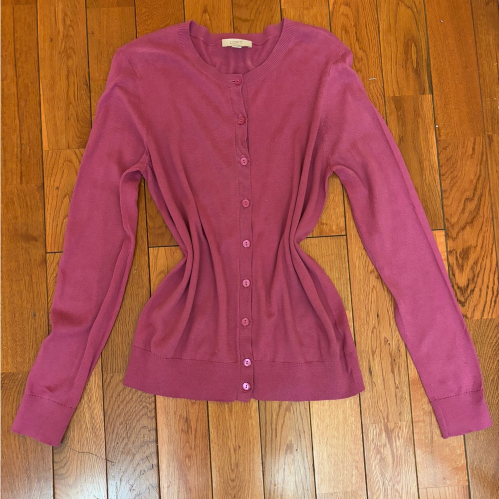 LOFT SPRING Perfect Pink Cardigian